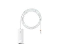 adaptateur usb type-c lite series hub 4x usb 3.0 2m blanc (wkqx030502)