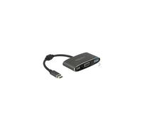 adaptateur USB Type-C prise mâle > VGA femelle + USB Typ-A + USB Type-C PD