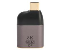 Adaptateur USB Type C vers DisplayPort 8K 60 Hz, câble de transfert de données haute qualité compatible avec MacBook, iPad Pro et Dell XPS pour