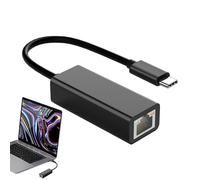 Adaptateur USB Type C vers Ethernet - Adaptateur Ethernet 100Mbps USB Type C vers Gigabit | Port USB/Type C vers réseau filaire | Adaptateurs réseau USB pour ordinateur pour les voyages d'affaires