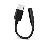 Adaptateur USB Type C vers Jack 3.5 mm Câble Audio Femelle Compact - Noir