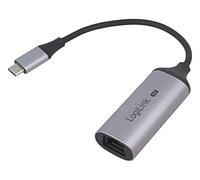 Adaptateur USB UA0456 pour prise Ethernet RJ45, USB C mâle gris LOGILINK