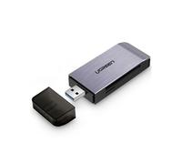 - Adaptateur USB UGREEN 4 en 1 lecteur de cartes SD + microSD (argent)