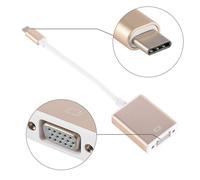 Adaptateur USB USB-C vers VGA 3.1 Type C USB-C vers femelle pour Macbook 12 pouces Chromebook Pixel Lumia 950XL, nouveau