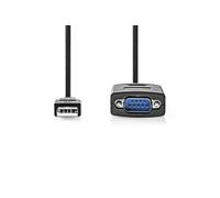 - Adaptateur USB - USB (M) pour DB-9 (M) - 90 cm - noir