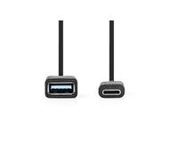 - Adaptateur USB - USB type A (F) pour USB-C (M) - USB 3.0 OTG - 15 cm - noir
