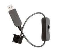Adaptateur USB ventilateur, convertisseur PWM USB 3 broches/4 broches | Connecteur de ventilateur à manchon - pour PC, ordinateur de bureau, système de refroidissement de voiture