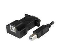 Adaptateur USB vers 1 port série DB9 RS232 avec câble USB détachable A vers B de 1,8m - Convertisseur USB vers RS232 - Adaptateur série - USB 2.0 -