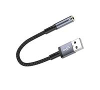Adaptateur USB vers 3,5 mm pour câble USB vers câble de 3,5 mm pour fenêtre d'ordinateur portable portable base de connexion pour écouteurs