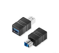 Adaptateur USB vers B compact de 6 cm pour une utilisation mobile (A vers B | Taux de transfert de 5 Gbit/s, transfert de fichiers rapide, compatible avec les appareils USB 3.0, idéal pour les grandes