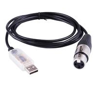 Adaptateur USB vers DMX LED DMX512, contrôleur d'éclairage de scène pour ordinateur PC, variateur 6ft/1.8M