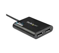StarTech Adaptateur USB 3.0 vers double DisplayPort USB32DP24K60 – 4K 60 Hz, 2 ports DP