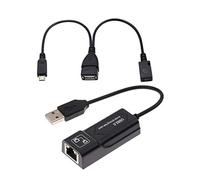 Adaptateur USB vers Ethernet, adaptateur Ethernet et câble USB vers micro USB, pour Fire Sticks 2e et TV 3e génération