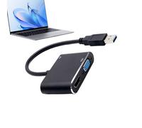 Adaptateur USB vers HD pour moniteur - Adaptateur d'affichage USB | Connecteur 1920 x 1080 pour transmission de signal plug-and-play pour TV, ordinateur de bureau et ordinateur portable