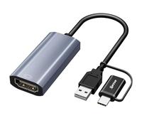 Adaptateur USB vers HDMI, 1080p @ 60 Hz USB-A 3.0 mâle vers HDMI femelle pour Windows XP/7/8/10/11 - Interface BIOS non utilisable, prend uniquement en charge les processeurs de 11e génération ou plus