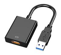 Adaptateur USB vers HDMI câble USB 3.0 2.0 vers HDMI convertisseur vidéo multiaffichages PC portable Windows XP 7 8 8.1 10 ordinateur de bureau ordinateur portable PC moniteur projecteur HDTV