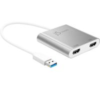 Adaptateur Usb Vers Hdmi - Double Câble Hdmi Usb 3.0 Multi-Moniteur 4K Ultra Hd Compatible Avec Microsoft 7,8.1,10 / Mac Os X V10.6 Et Plus (Jua365)
