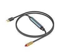 Adaptateur USB vers optique ou USB A vers fibre optique ou connexion au port SPDIF ou câble convertisseur