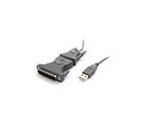 Adaptateur USB vers Port Série DB9/DB25 - STARTECH - 0.9m - Plug-and-play - Garantie 2 ans - Gris