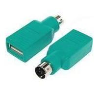 Adaptateur USB vers PS2 - HIGH-TECH PLACE - Vert - Connecteur USB - Connecteur PS2