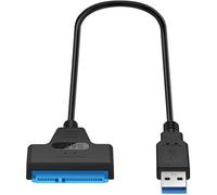 Adaptateur USB vers SATA - Fablcrew - 2,5"" - USB 3.0 - Transfert ultra rapide - Compatible HDD/SSD