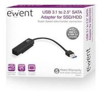 Adaptateur USB vers SATA pour Disque Dur Ewent EW7017 2,5 USB 3.0 Noir G