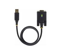 Adaptateur USB vers Série Null Modem de 3m, RS232, FTDI - Câble USB / série - USB (M) pour DB-9 (M) - 3 m - noir