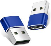 Adaptateur Usb Vers Usb C 2 Pack,Type C Femelle Usba Mâle Convertir Chargeur Pour Apple Watch Série 7 8 9,Iphone 17 16 15 14 13 12 Pro Max Se,Airpods,Ipad Air 4 5 Mini 6 7,Samsung S24 S23[Z297]