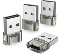 Adaptateur Usb Vers Usb C Carplay 4Pack,Chargeur Voiture Type C Femelle Vers Usba Mâle Pour Iphone 17 16 16E 15 Pro Max Plus Air,Samsung Galaxy S25 S24 A56 A55,Pas Pour Ipad/Magsafe/Homepod