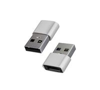 Adaptateur USB vers USB-C Charge et Synchronisation de Données Compact Argent