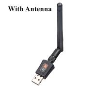 Adaptateur USB Wi-Fi 600 GHz/5GHz,2.4 Mb/s,pour les touristes,avec antenne,mini ordinateur,récepteur de carte réseau,stérilisation,11b/n/g/ac - Type with antenna