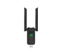 Adaptateur USB WiFi 1300 Mbps WiFi USB 3.0 double bande 5G/2.4G, double antenne 2dBi, prend en charge Windows 11/10/8.1/8/7/XP, adaptateur sans fil pour ordinateurs de bureau