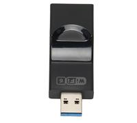 Adaptateur USB WiFi 6 2.4 5.8G double bande WPA3 cryptage 1800Mbps adaptateur WiFi avec 2 antennes 2dBi pour PC pour Windows 11 10