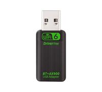 Adaptateur USB WiFi 6 AX900 - Bluetooth 5.3, double bande 2,4 GHz/5,8 GHz sans fil, pilote gratuit Win 11, chipset Realtek RTL8851BU, double antenne intégrée