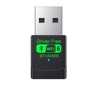 Adaptateur USB WiFi 6 & Bluetooth 5.4, 900 Mbps double bande 2,4/5 GHz récepteur externe réseau sans fil,mini dongle WiFi pour PC