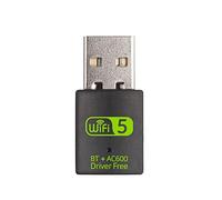 Adaptateur USB WiFi Bluetooth, 600 Mbps double bande 2,4/5 GHz, carte réseau sans fil, clé USB WiFi pour PC/ordinateur portable/ordinateur de bureau, compatible Windows XP/7/8.1/10