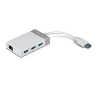 Adaptateur USB3.0 vers Gigabit + Hub 3 Ports USB 3.0 - PC/MAC