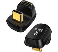 Adaptateur USB4, données 40 Gbit/s de charge 240 W, connecteur de type C en forme de U pour vidéo 8K, flexible pour téléphones avec étuis (B)