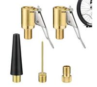Adaptateur Valve Multifonction 5 pièces, Kit de Gonflage Pneus et Ballons pour Pâques et Carnaval, Embouts Compatibles Pompe Portable, Accessoire Voyage et Sport 2026