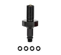 Adaptateur Valve Vélo, Bague Conversion Pour Amortisseur Arrière, Alliage Aluminium 7075, Léger 4,3g - Durable, Facile à Installer, Compatible Valve IFP Filetage Interne (Noire)