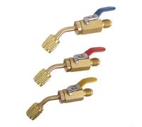 Adaptateur Vanne pour a2l R-32 R-454B 1/4" Laiton Adaptateur