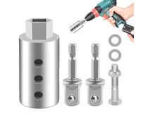 Adaptateur vérin remorque,Embout douille - Embout de Perceuse pour Jack de Remorque,pour caravane/auto/camion/bateau : nivellement/stabilisation/attelage/stationnement/camping