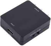 Adaptateur Vers Hdmi Pour Ancien Télév Ur, Adaptateur Vidéo Audio Av Cvbs Convertisseur De Sortie Cinch 720P/1080P Entrée Hd Numérique Noire Vers Composite (Le Noir)[Z335]