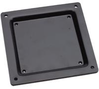 adaptateur VESA en acier noir - support pour écran - support TV - 75 x 75 auf 100 x 100