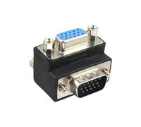 Adaptateur VGA 90 ° 15 broches mâle à femelle