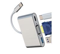 Adaptateur VGA Type C USB vers USB C pour Apple iPhone15 Pro Max pour iPad Air Macbook Câble Hub Displayport Splitter Chargeur Rallonge Moniteur Jack Connecteur Thunderbolt OTG Compatible