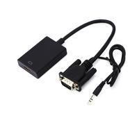Adaptateur VGA vers HDMI,convertisseur VGA vers HDMI,transformateur VGA vers HDMI,câble vidéo HDMI,cordon adaptateur HDMI,ligne de conversion HDMI