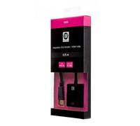 Adaptateur VGA vers HDMI - D2 - 0,15 m - Connecteurs plaqués or - Noir - Convertisseur vidéo