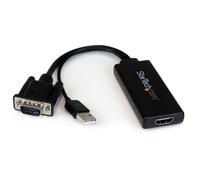 StarTech Adaptateur VGA vers HDMI VGA2HDU – avec audio, 1080p, alimentation USB