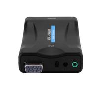 Adaptateur VGA vers péritel - Audio vidéo haute vitesse - NTSC/PAL/SECAM - Léger